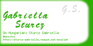 gabriella sturcz business card